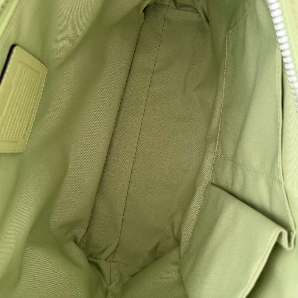 Vintage Coach East West Leather Tote Handbag in Light Green F13098 Classic Y2K - Picture 16 of 16